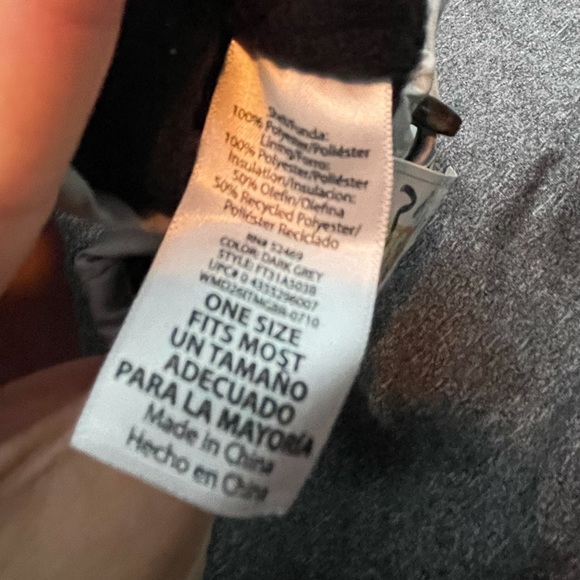 ATTAKID THINSULATE GRAY BLACK MITTENS KIDS - Picture 9 of 11